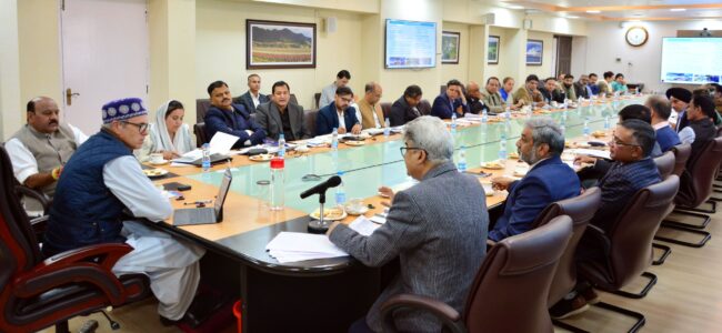 CM Omar Abdullah reviews development activities in various departments CM Omar Abdullah reviews development activities in various departments