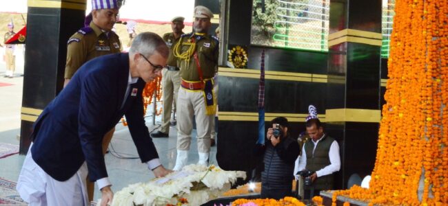 CM pays tributes to Police Martyrs on Commemoration Day at Zewan memorial CM pays tributes to Police Martyrs on Commemoration Day at Zewan memorial