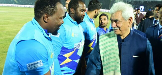 Final match of Legends League Cricket: It is the beginning of a new sporting era for Kashmir Valley: LG Sinha Final match of Legends League Cricket: It is the beginning of a new sporting era for Kashmir Valley: LG Sinha