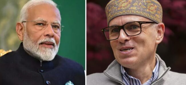 Omar Abdullah meets PM Modi in Delhi Omar Abdullah meets PM Modi in Delhi