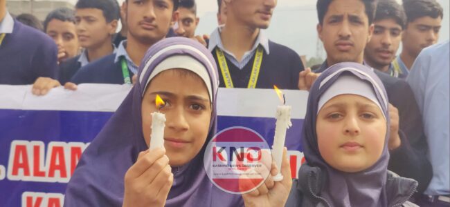 Gagangeer attack: Students protest in Kangan over civilian killings Gagangeer attack: Students protest in Kangan over civilian killings