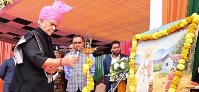 Panchayat and Urban Local Body elections to be held soon: LG Sinha Panchayat and Urban Local Body elections to be held soon: LG Sinha