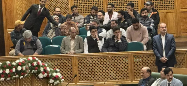 CM Omar’s sons watch J-K assembly proceedings for first time CM Omar’s sons watch J-K assembly proceedings for first time