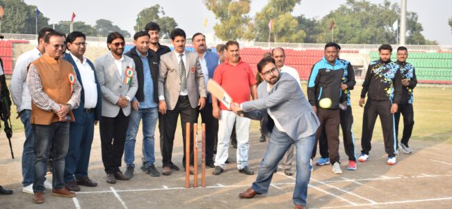 Satish Sharma inaugurates 35th Senior National Tennis Ball Cricket Championship Satish Sharma inaugurates 35th Senior National Tennis Ball Cricket Championship