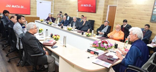 Lt Guv chairs 73rd meeting of Shri Mata Vaishno Devi Shrine Board Lt Guv chairs 73rd meeting of Shri Mata Vaishno Devi Shrine Board
