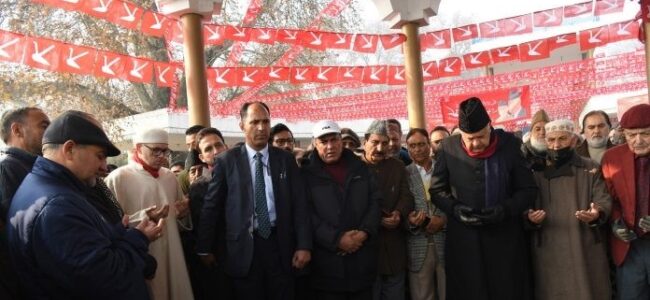 NC pays tribute to Sheikh Abdullah on his 119th birth anniversary