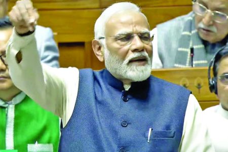 PM Modi takes ‘3 MPs of family’ jibe at Gandhis