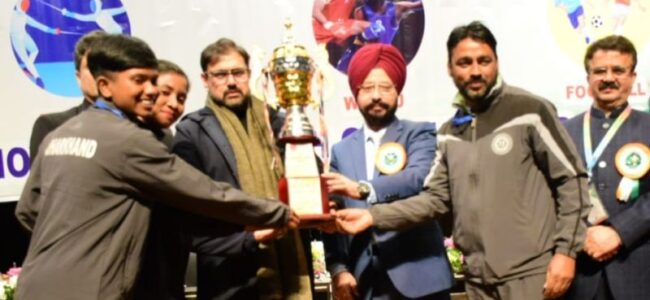 Satish Sharma declares the 68th National School Games 2024-25 closed Satish Sharma declares the 68th National School Games 2024-25 closed
