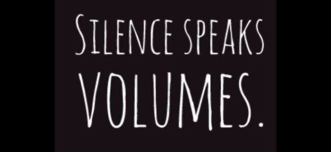 Silence that speaks