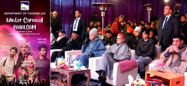 CM inaugurates Winter Carnival Festival at Pahalgam Club
