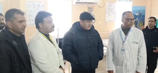 Minister Javed Dar conducts surprise visit to GMC Baramulla; reviews functioning