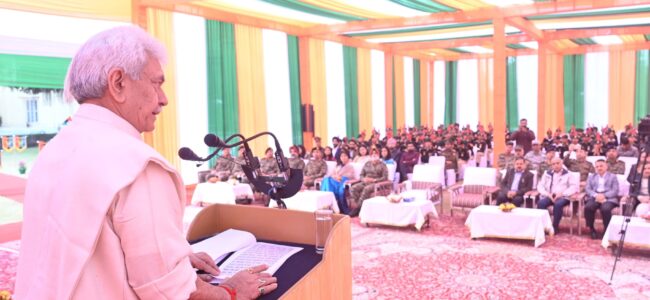 Lt Guv interacts with NCC cadets who attended Republic Day Camp