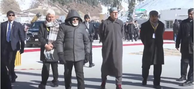 Z-Morh Tunnel Inauguration: PM Modi meets construction workers, engineers