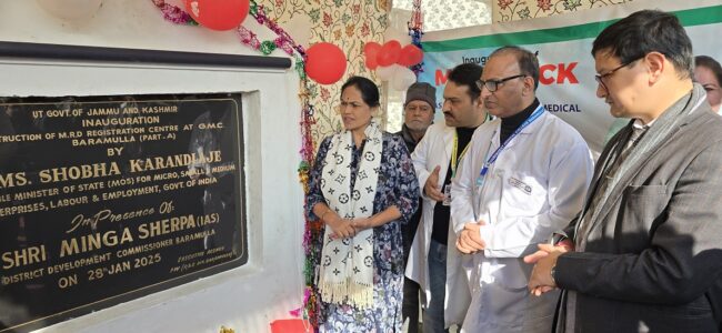 Union Minister chairs review meeting on Aspirational District Programme in Baramulla