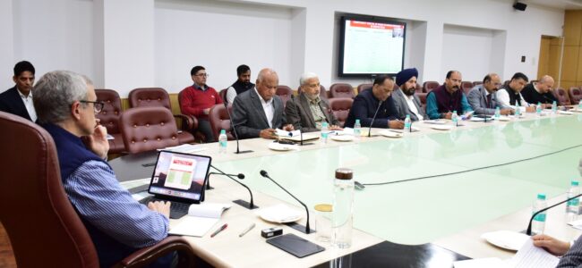CM Omar Abdullah holds pre-budget consultation with public representatives of Jammu district CM Omar Abdullah holds pre-budget consultation with public representatives of Jammu district