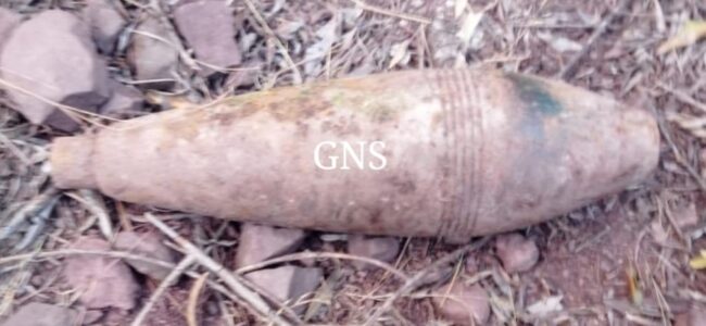 Rusted mortar shell found in Poonch, defused