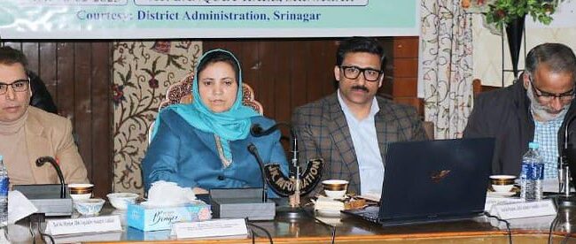 H&ME Minister reviews progress on development works, welfare schemes in Srinagar