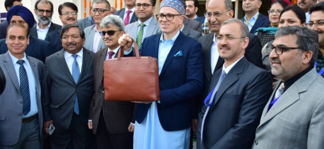 CM presents JK’s first budget in 7 years with Rs 1.12 lakh Cr outlay