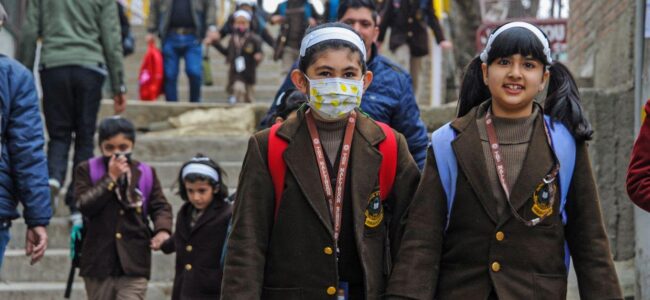 School timings to change from tomorrow across Kashmir School timings to change from tomorrow across Kashmir