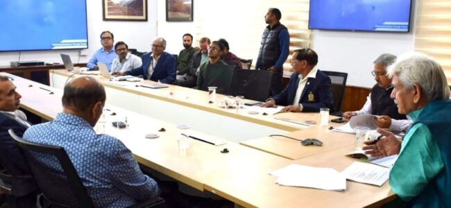 Amarnath Yatra: Lt Guv chairs meeting of SASB officials, reviews progress on preparations Amarnath Yatra: Lt Guv chairs meeting of SASB officials, reviews progress on preparations