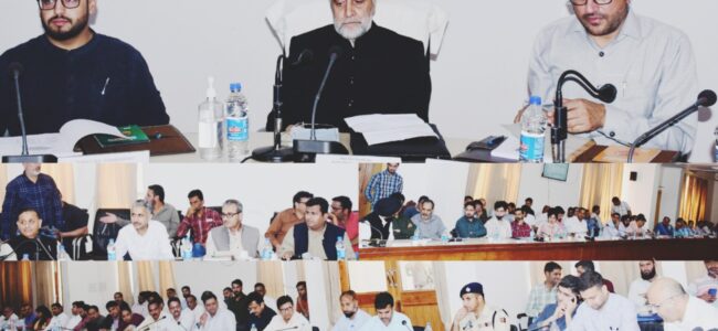 DISHA meeting: MP Mian Altaf reviews progress of developmental projects in Rajouri