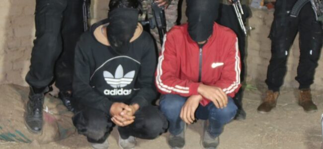 Two Hybrid LeT Terrorists held in Shopian in south Kashmir