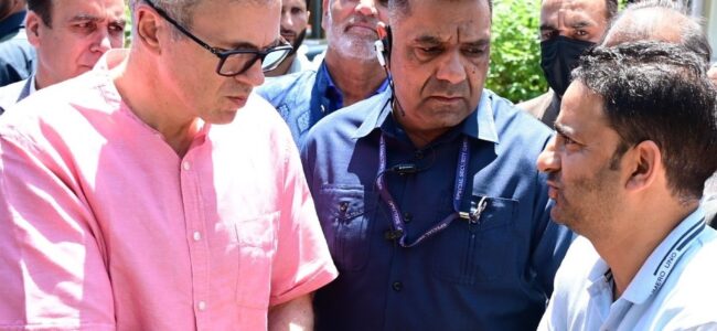 CM Omar Abdullah meets several delegations at his Raabita Office in Srinagar