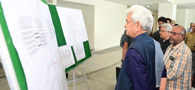 Lt Guv conducts on-site inspection of SASB’s Office and Yatri Niwas at Pantha Chowk