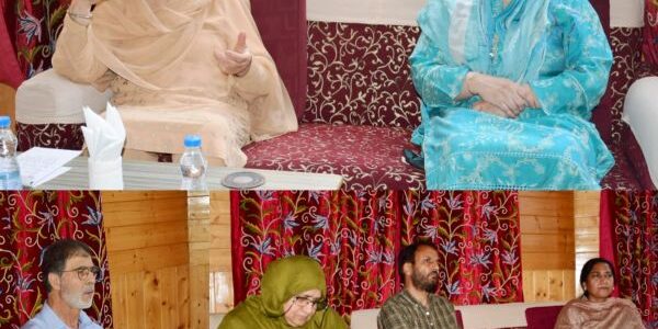 Sakeena Itoo visits Madri Meherban Welfare Institute Srinagar, reviews its functioning