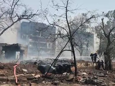 NSG team deployed at AI plane crash site in Ahmedabad