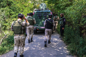 AK-47, hand grenades, UBGL recovered during CASO in Sopore, north Kashmir