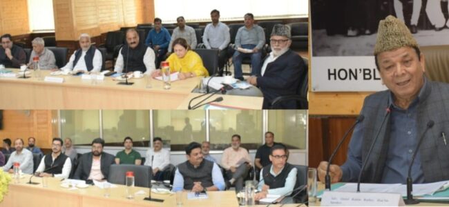 Assembly Speaker holds meeting with heads of recently formed House Committees
