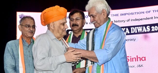 ‘Samvidhan Hatya Diwas’- Emergency most inhuman act in India’s democratic history: Lt Guv ‘Samvidhan Hatya Diwas’- Emergency most inhuman act in India’s democratic history: Lt Guv