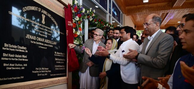 Health, Education pillars of J&K’s progress and prosperity: CM Omar Abdullah