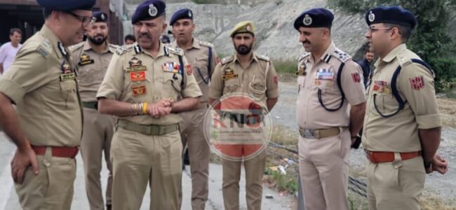DGP reviews yatra security at Nayvug tunnel in Qazigund