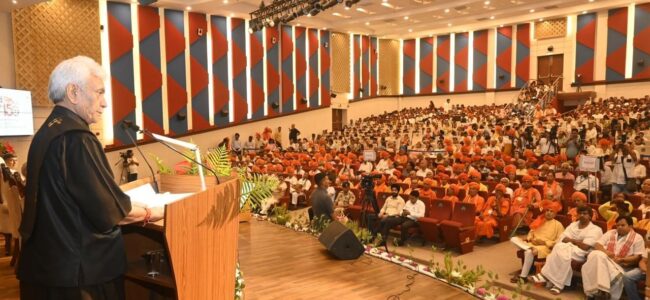 Lieutenant Governor addresses provincial Arya Mahasammelan at Jammu