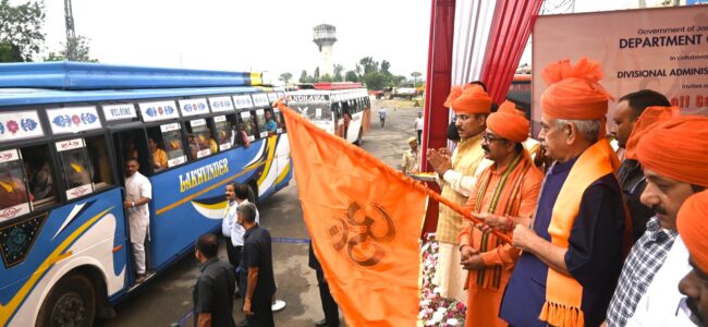 Lt Guv flags off the holy Shri Budha Amarnath Ji Yatra from Jammu