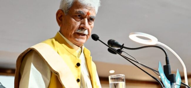 Anti-drug fight now a people’s movement in J&K: LG Sinha
