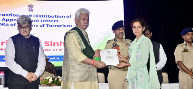Common citizen’s endured unspeakable trauma caused by Pakistan sponsored terrorists: Lt Guv Common citizen’s endured unspeakable trauma caused by Pakistan sponsored terrorists: Lt Guv