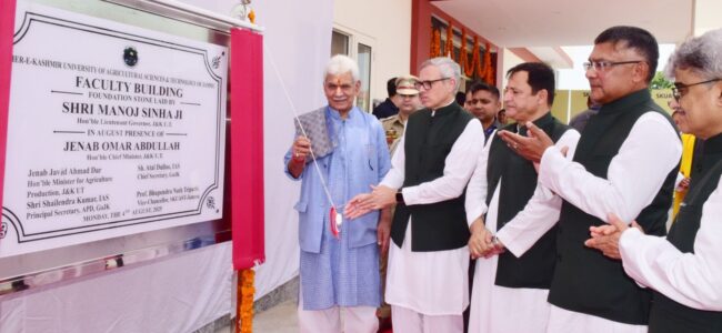 CM Omar Abdullah advocates organic farming and climate-resilient agriculture
