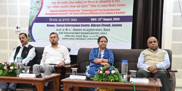 Forest Soil Health Cards for J&K: DG-ICFRE