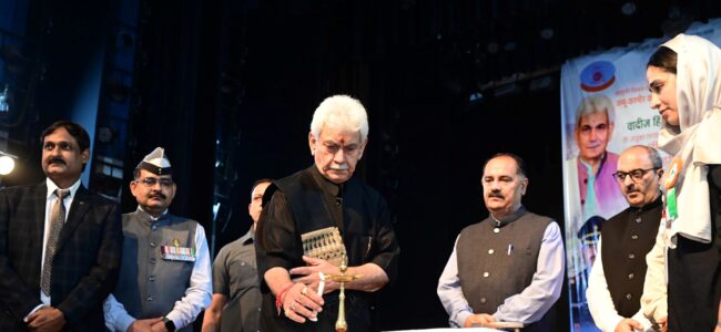 Lt Guv addressed youth during an event organised by Wadies Hindi Shiksha Samiti Lt Guv addressed youth during an event organised by Wadies Hindi Shiksha Samiti