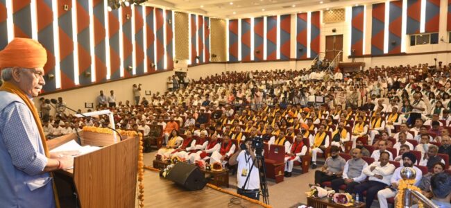 Lt Guv addresses the 9th Convocation ceremony of SKUAST- Jammu Lt Guv addresses the 9th Convocation ceremony of SKUAST- Jammu