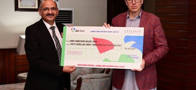 High Court donates Rs. 54,40,500 to CM’s Relief Fund