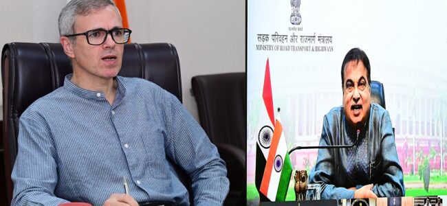 Union Minister Nitin Gadkari, CM Omar take stock of Jmu-Sgr highway blockage Union Minister Nitin Gadkari, CM Omar take stock of Jmu-Sgr highway blockage