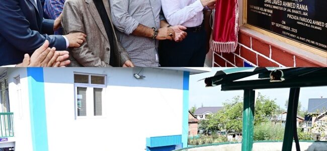 CM inaugurates Rs 35.67 crore water supply schemes in Tangmarg