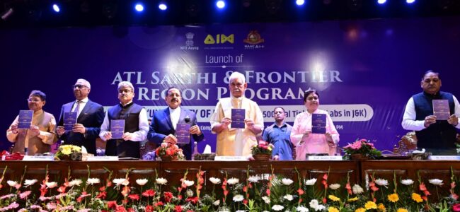 JK’s innovation ecosystem steadily transforming at school level by Atal Tinkering Labs: Lt Guv