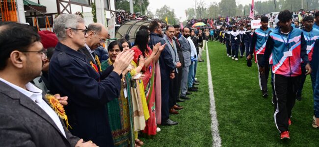 CM Omar Abdullah throws open 69th National School Games in Srinagar CM Omar Abdullah throws open 69th National School Games in Srinagar