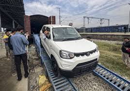 Train to Kashmir brings new cars directly from manufacturing plants to Valley