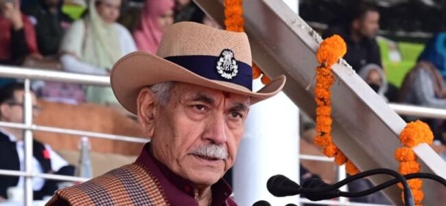 LG Sinha calls for adopting modern technology to counter ‘fabricated’ narrative